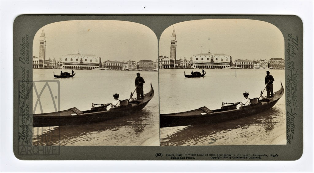 3 Auguste et Louis Lumiere, Venise, arrivée en gondole, 1896.