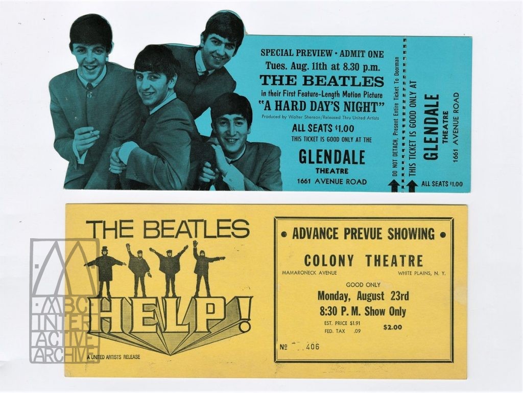 1 Richard Lester, The Beatles, A Hard Day_s Night, 1964 and Help, 1965. USticket