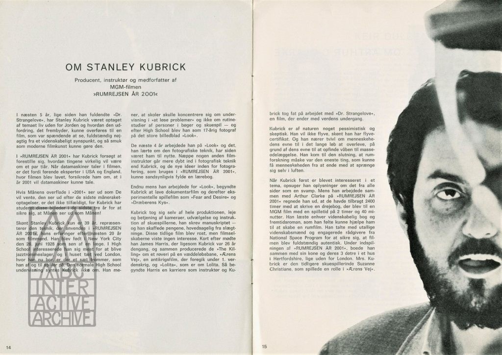 1 Stanley Kubrick, 2001 A Space Odyssey, 1968. gp